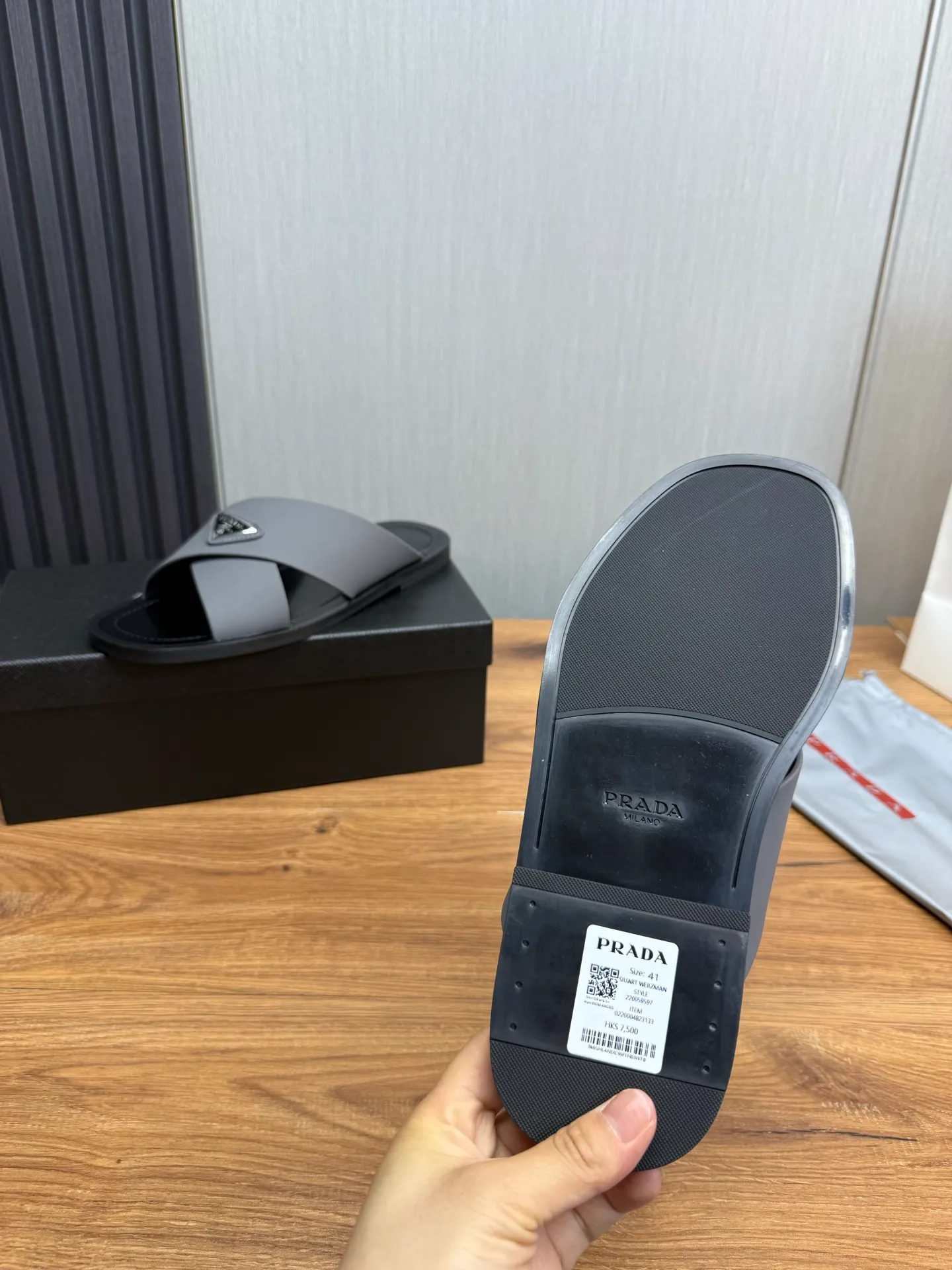 Factory price 340💰 ＰＲＡＤＡPrada - popular men's slippers hot sale 🔥 🩴Official website one to one production 38-45 sizes 45 46 🉑️Customized!